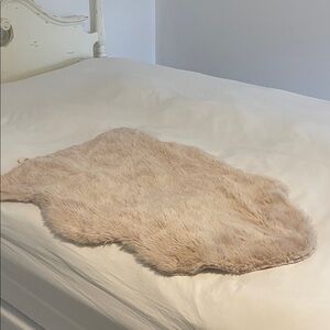 Anthropologie faux fur rug